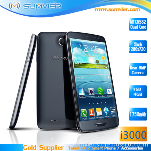 5inch Mtk6582 Mobile Phone with Quad Core Android 4.2